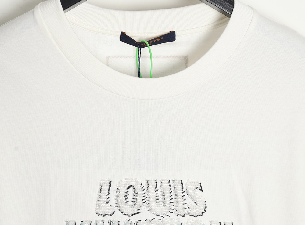 Louis Vuitton 23FW beaded lettering short-sleeved T-shirt