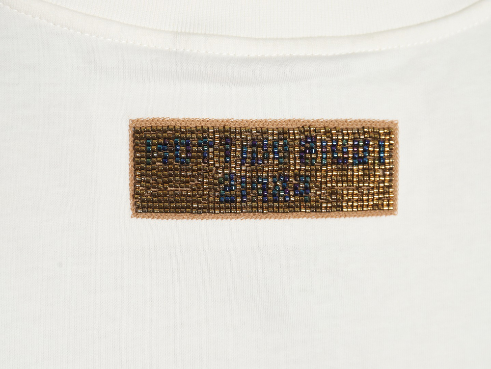 Louis Vuitton 23FW beaded lettering short-sleeved T-shirt