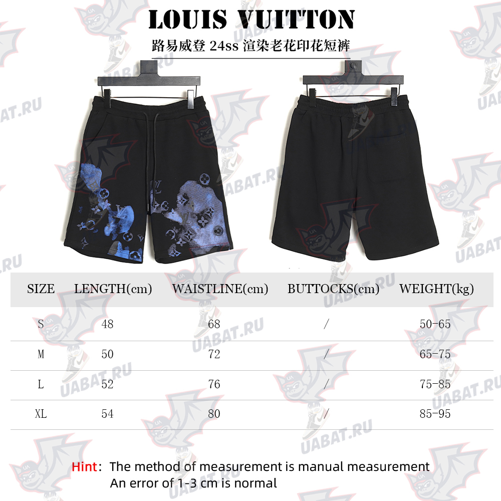 Louis Vuitton 24ss Rendered Monogram Print Shorts TSK1