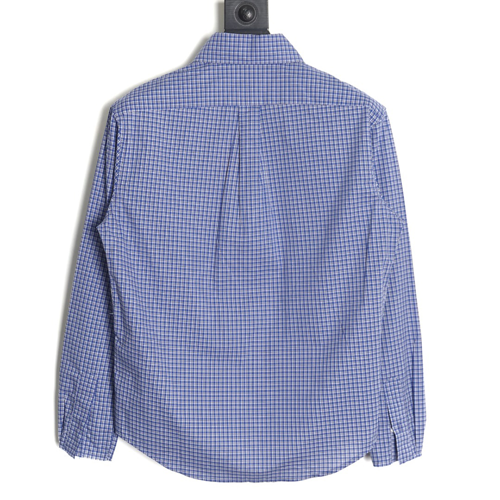 Miu Miu 24SS blue plaid shirt