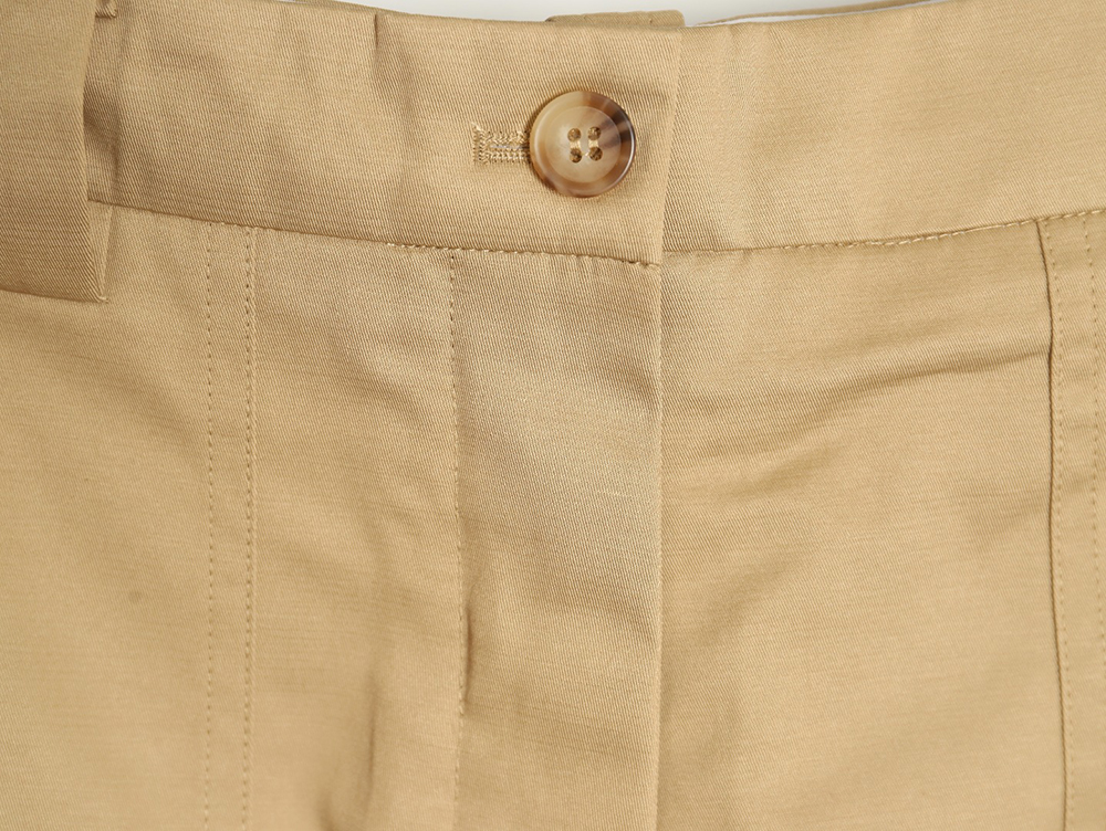 Miu Miu Bermuda Khaki Cargo Shorts