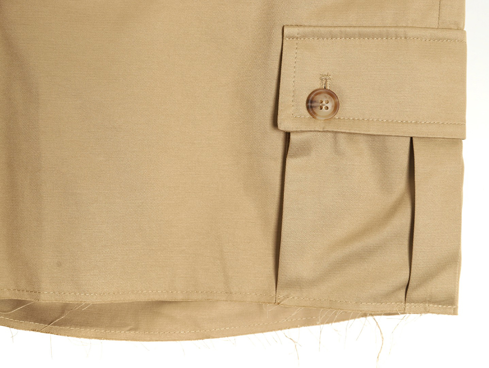 Miu Miu Bermuda Khaki Cargo Shorts