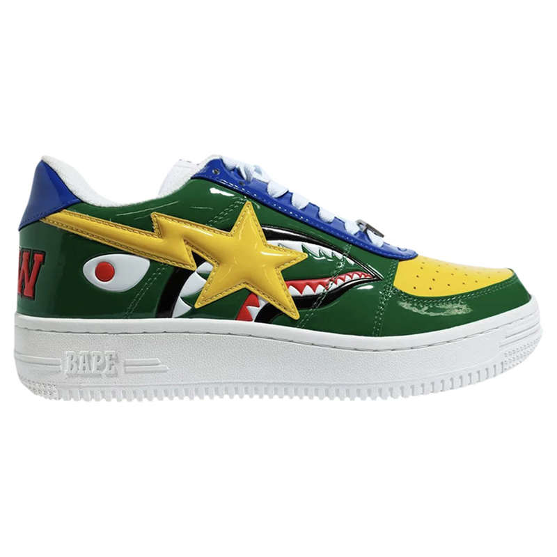 Bapesta Low M2 'Green Shark Face'