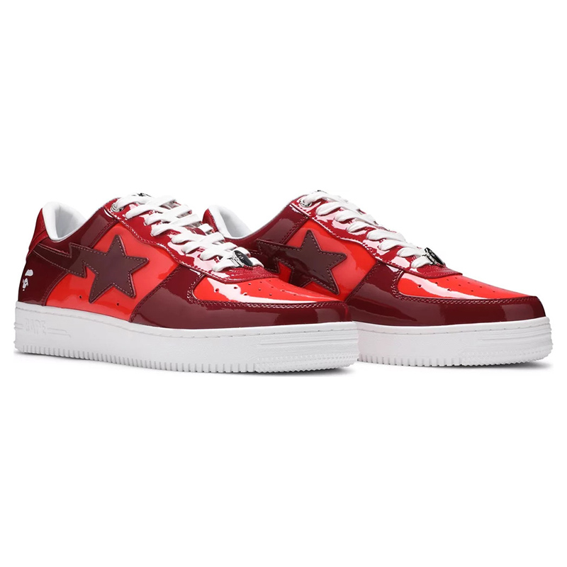 Bapesta Low M1 'Color Camo Combo - Red'