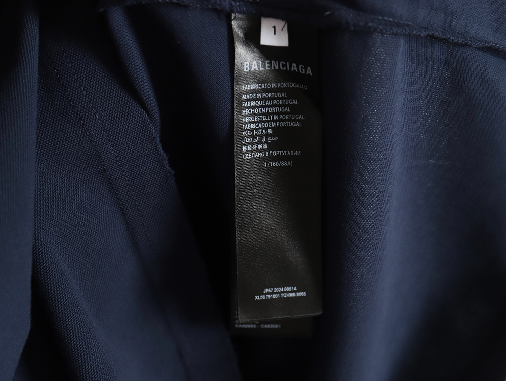 Balenciaga 24ss horse embroidered silhouette Polo short sleeve
