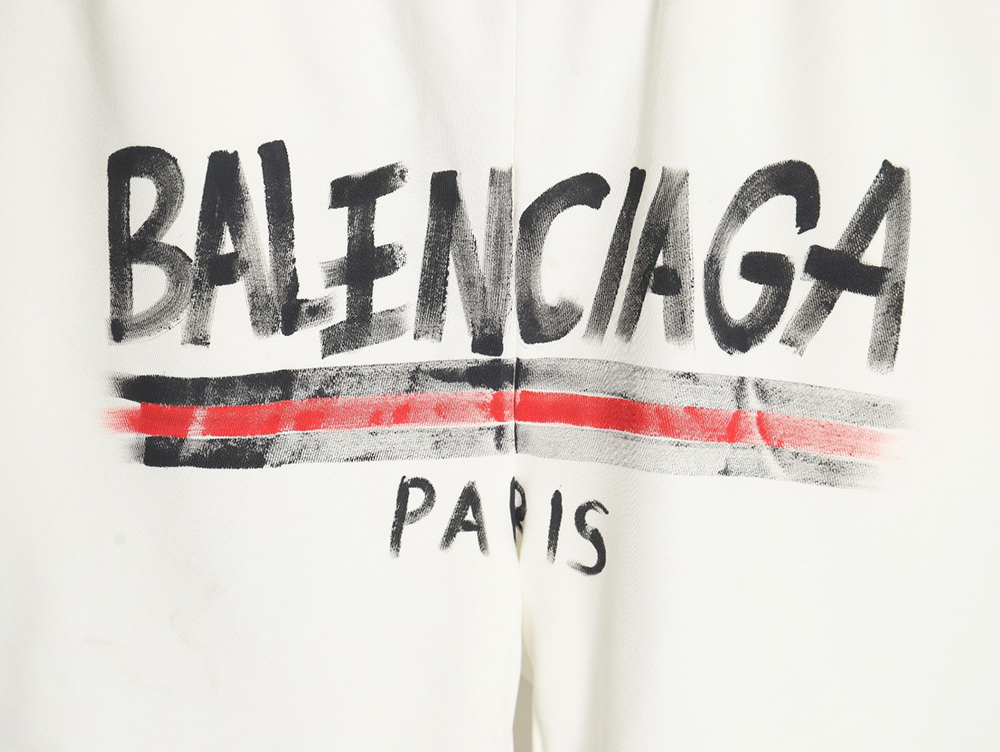 Balenciaga 24ss Coke logo hand-painted graffiti shorts