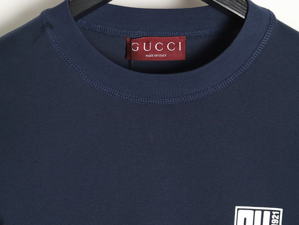 Gucci Red, White and Blue G Print Round Neck Short Sleeve T-shirt