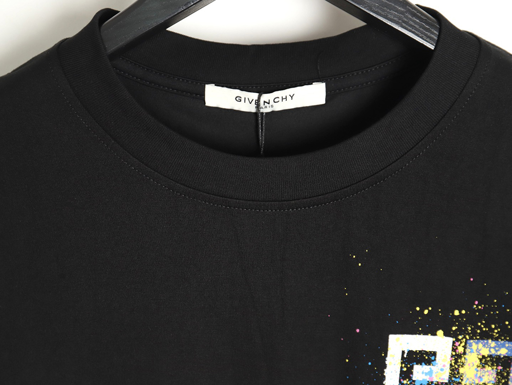 Givenchy colorful spray-painted logo print short sleeves TSK1