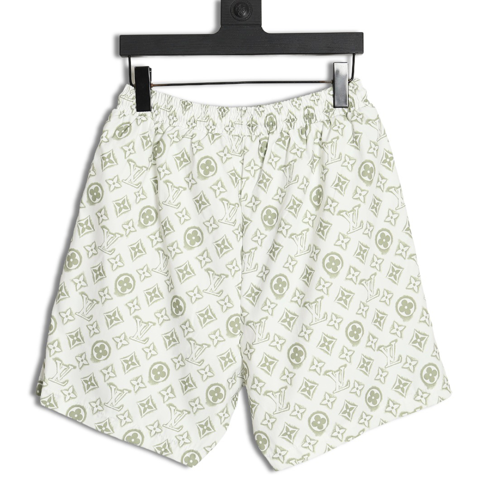 Louis Vuitton 24ss distressed shorts with printed monogram