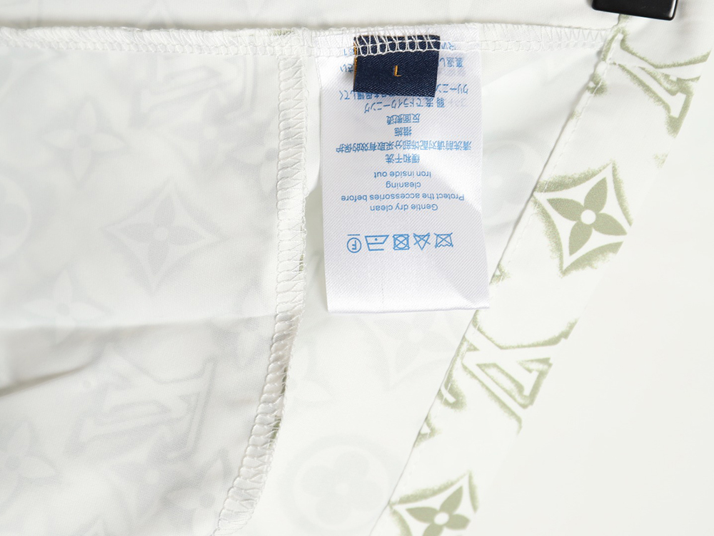 Louis Vuitton 24ss distressed shorts with printed monogram