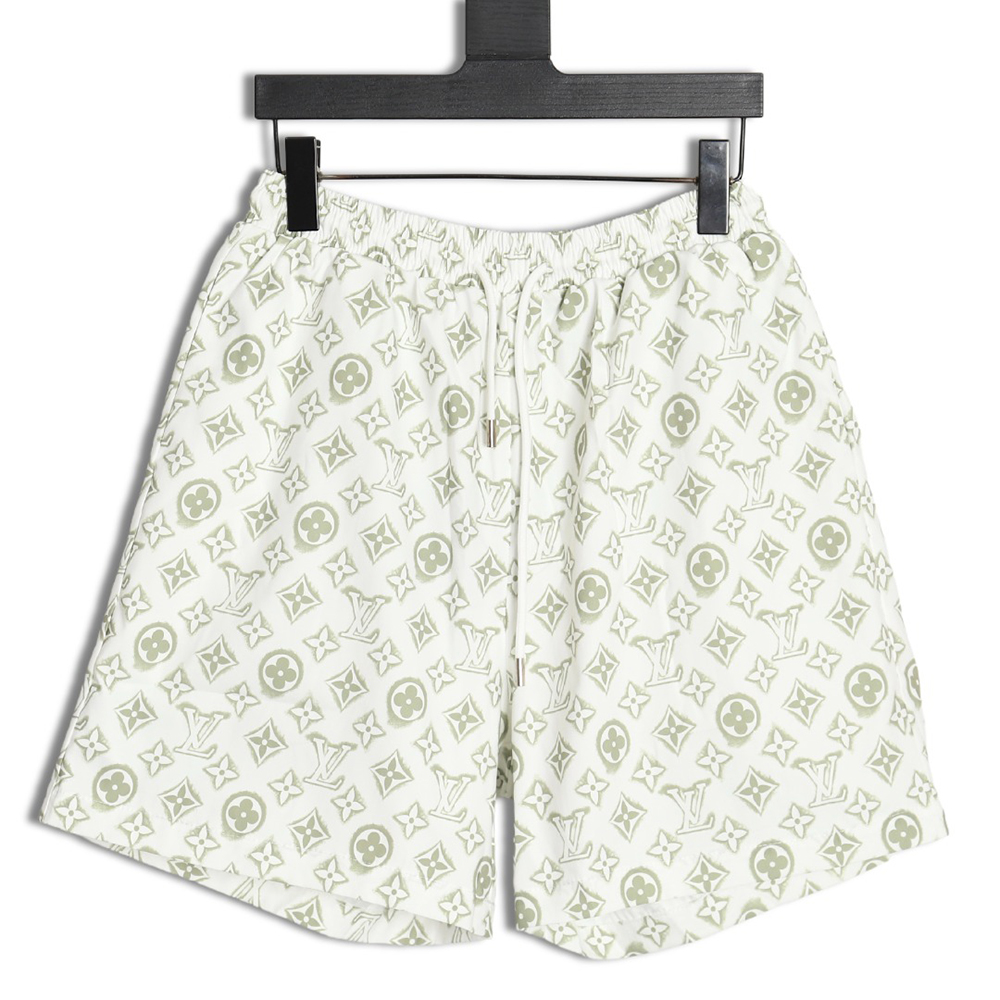 Louis Vuitton 24ss distressed shorts with printed monogram