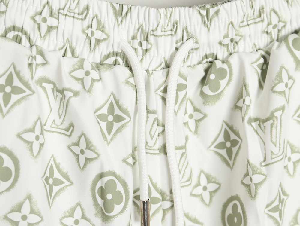 Louis Vuitton 24ss distressed shorts with printed monogram