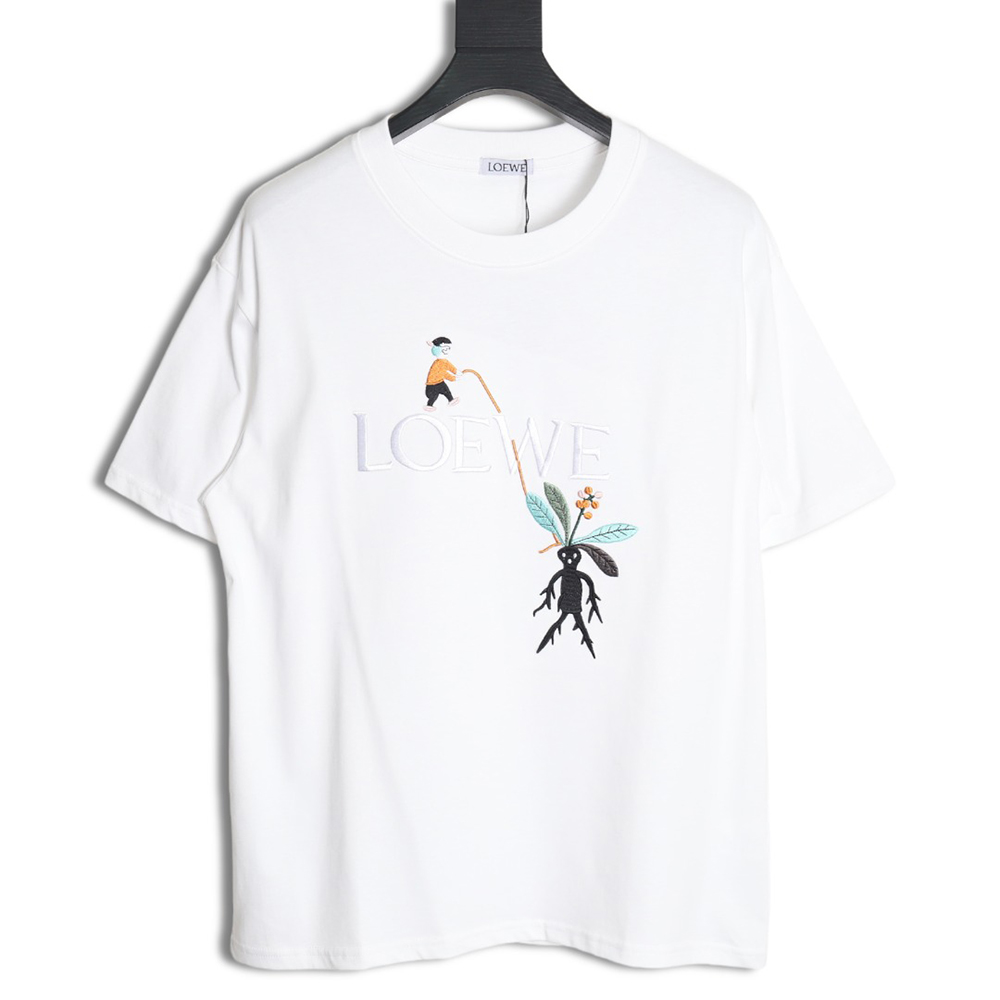 Loewe & Suna Fujita Mandrake Embroidered Short Sleeve