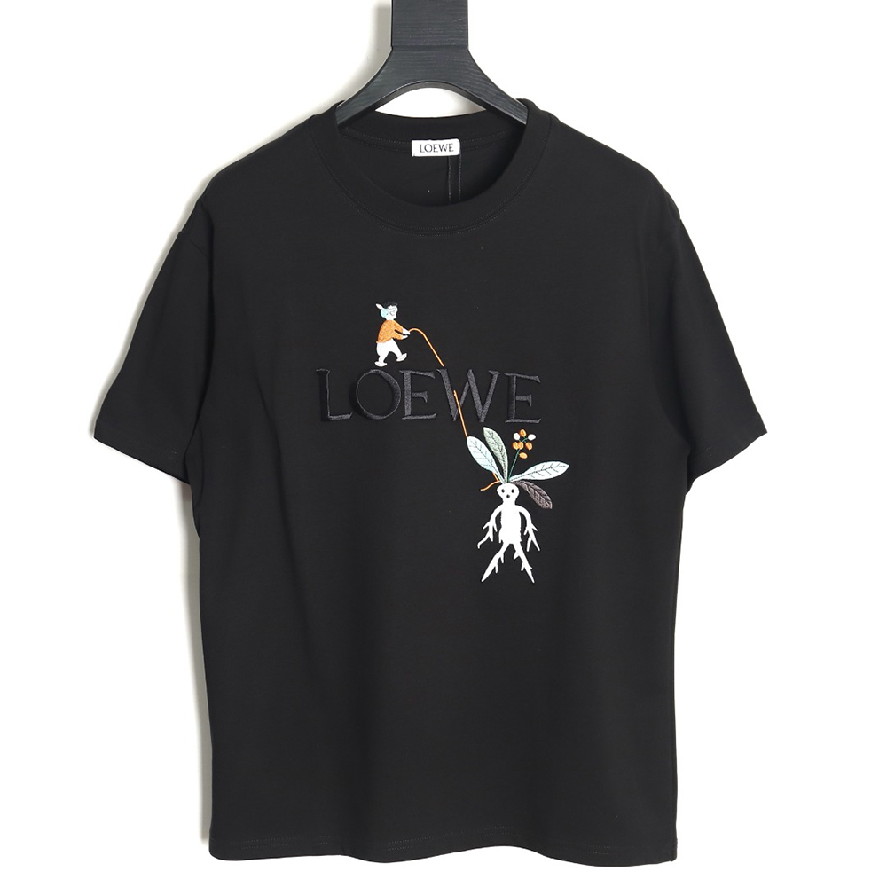 Loewe & Suna Fujita Mandrake Embroidered Short Sleeve TSK1