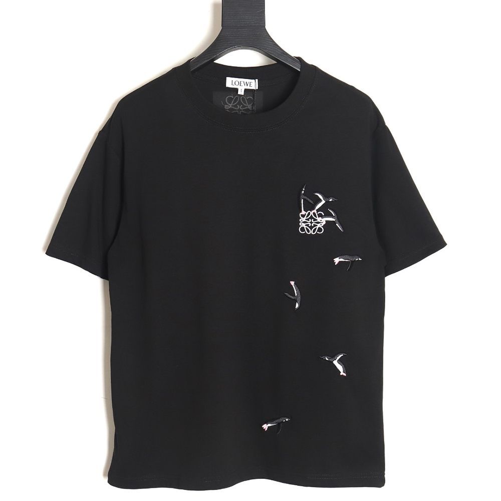 Loewe Penguin Logo Embroidered Short Sleeve T-Shirt TSK1