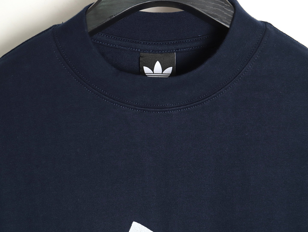 Balenciaga x Adidas reversible logo embroidered short-sleeved T-shirt