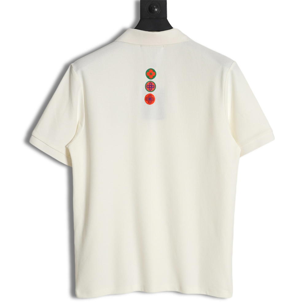 Louis Vuitton 23SS color logo embroidered badge POLO shirt short sleeves