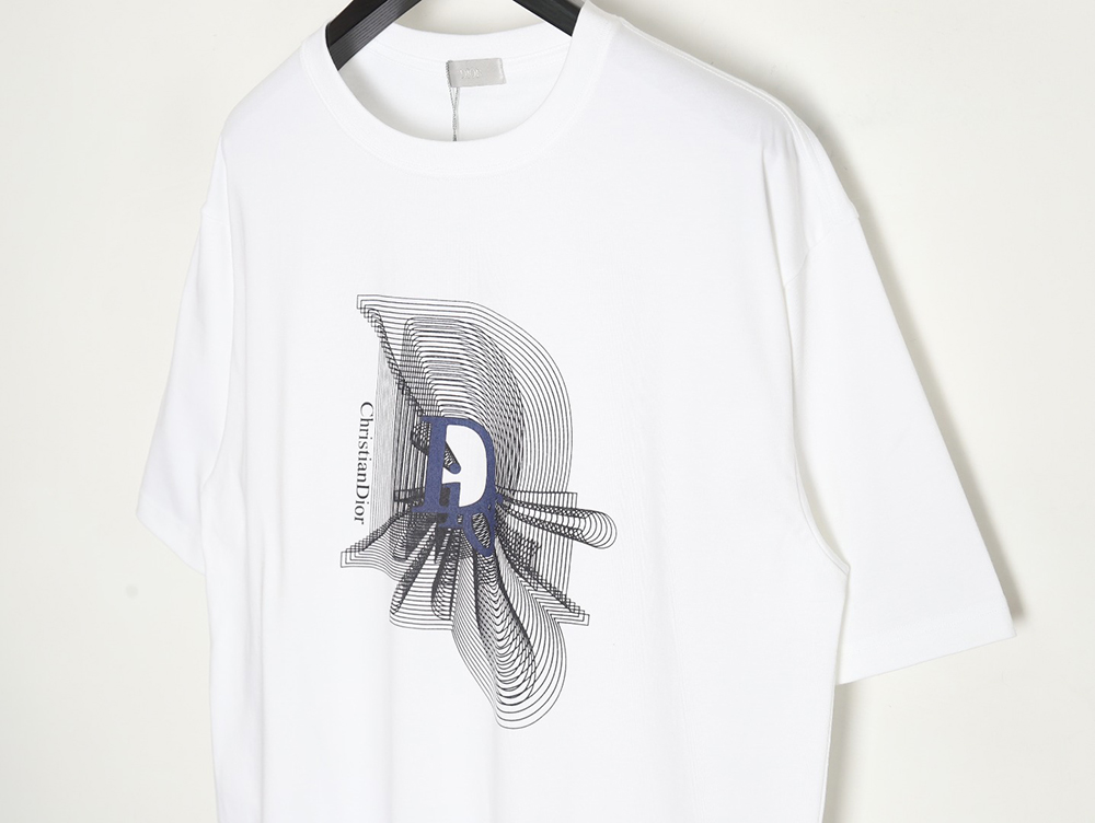 DIOR 24SS logo print couple short-sleeved T-shirt