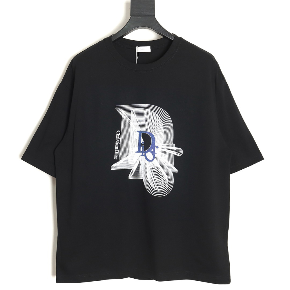 DIOR 24SS logo print couple short-sleeved T-shirt TSK1