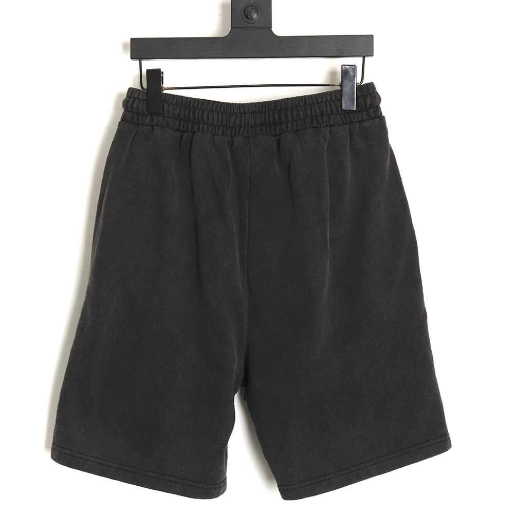 Chrome hearts distressed washed horseshoe shorts