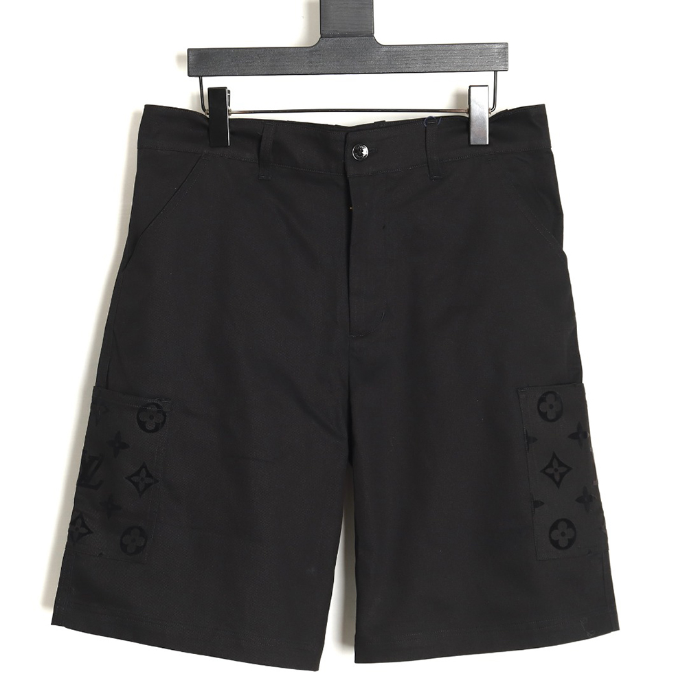 Louis Vuitton Preco drofw monogram flocked shorts