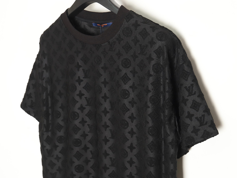 Louis vuitton 24ss full print monogram embossed T-shirt TSK1