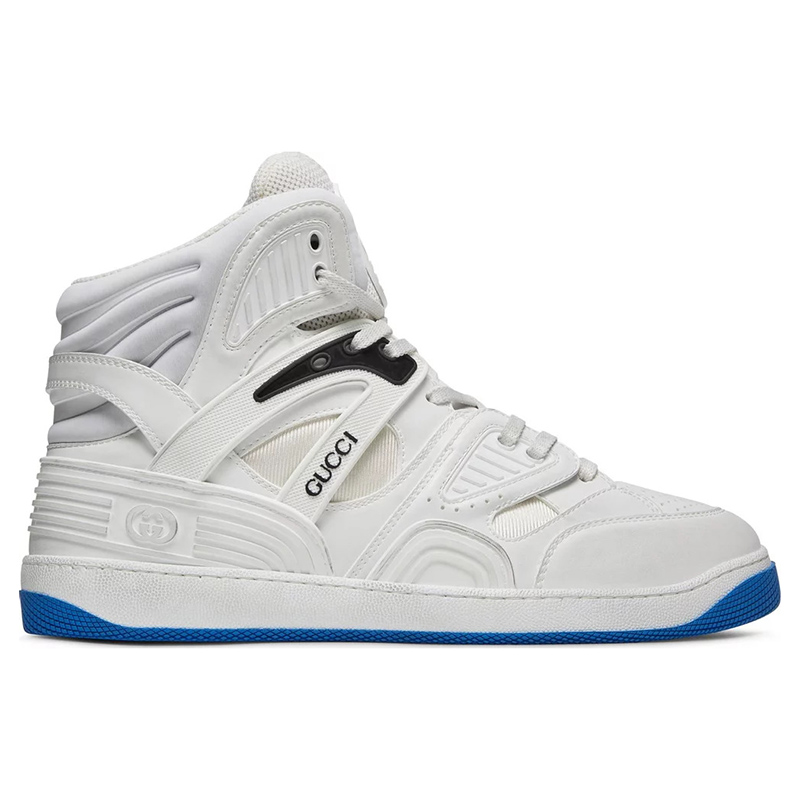 Gucci Basket High Sneaker 'White Blue'