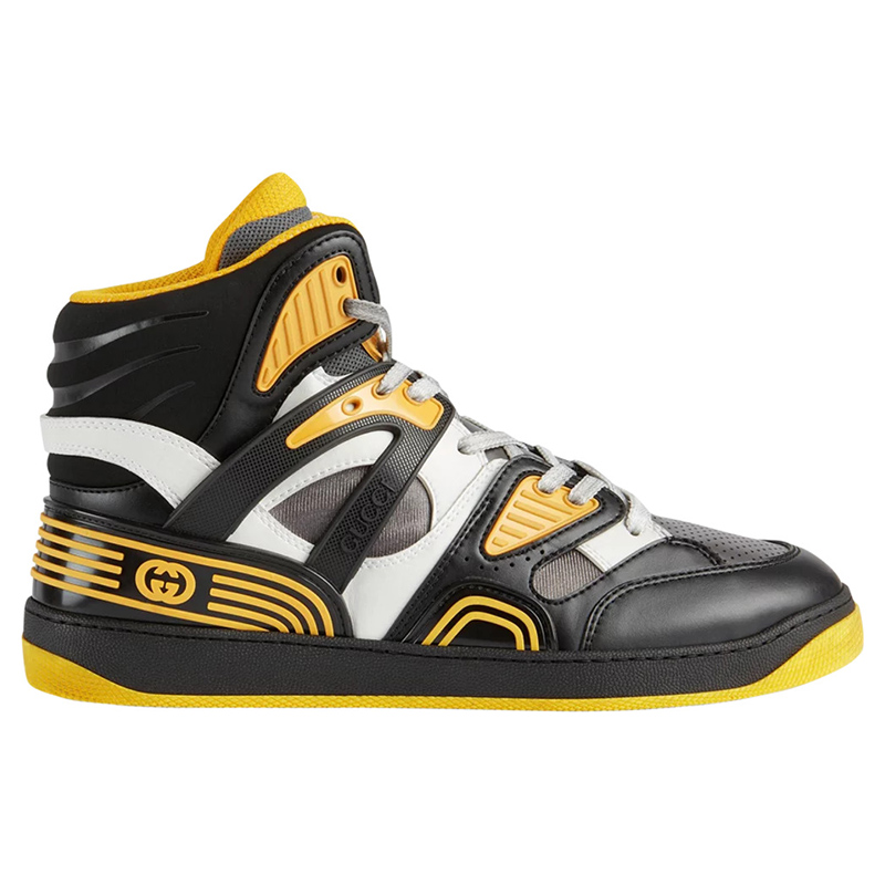 Gucci Basket High ''Black Demetra Yellow''