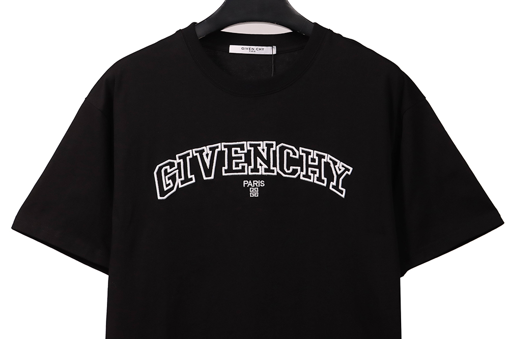 Givenchy hollow letter embroidered short sleeves