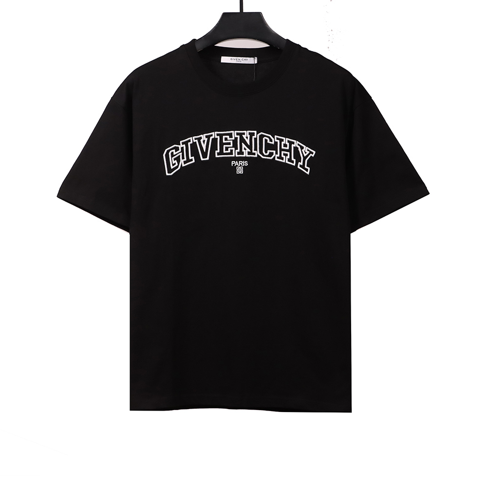 Givenchy hollow letter embroidered short sleeves