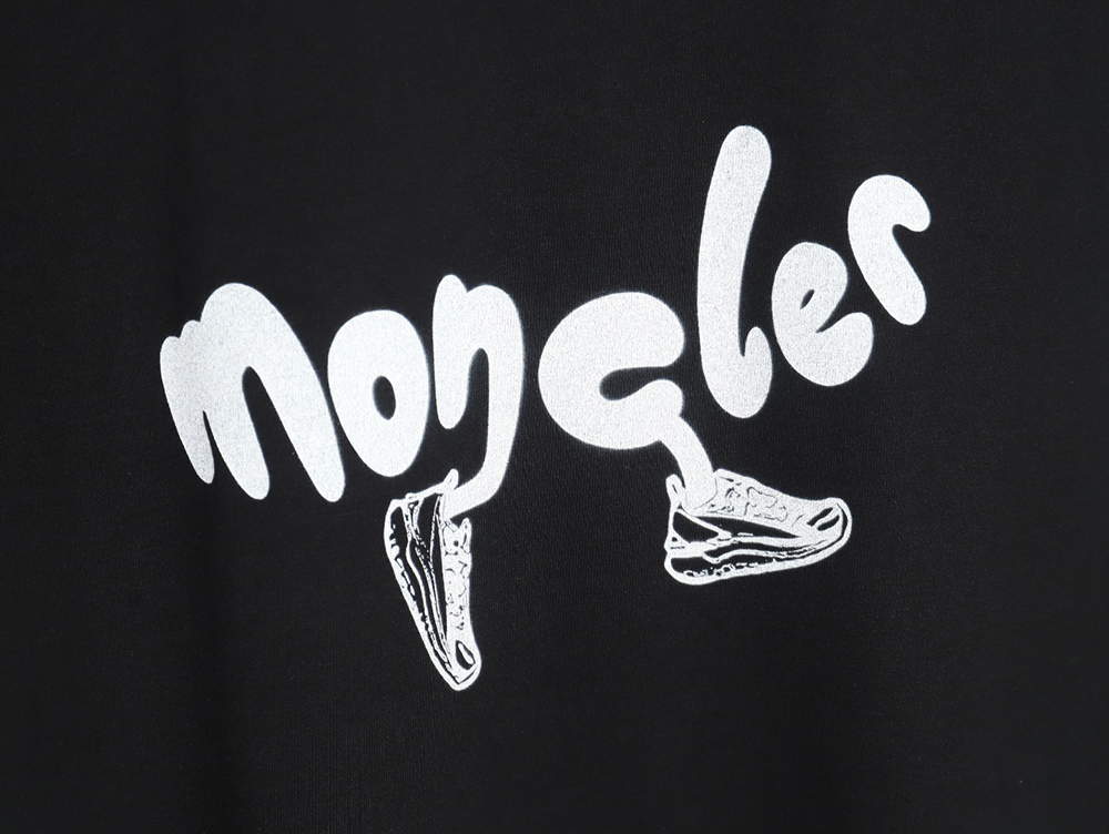 Moncler fun letter sneakers logo print casual short-sleeved T-shirt