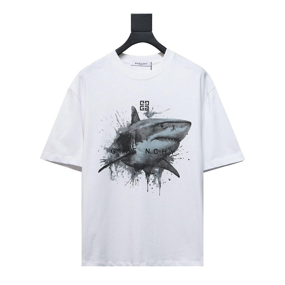 Givenchy 24ss Great White Shark Print Short Sleeve