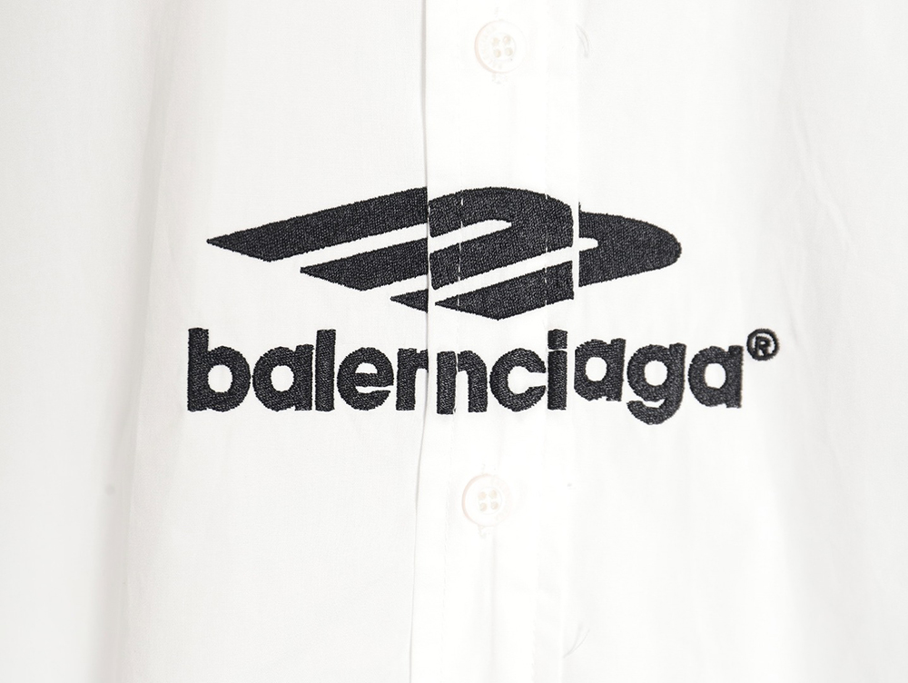 Balenciaga 24FW panda 3B embroidered long-sleeved shirt