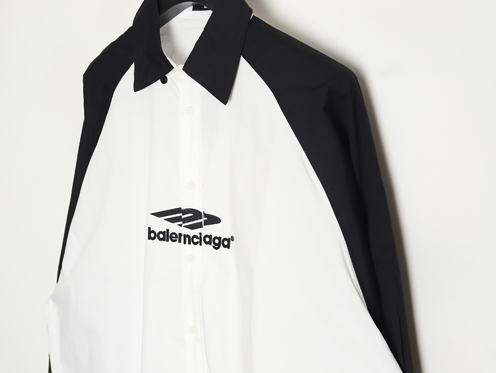 Balenciaga 24FW panda 3B embroidered long-sleeved shirt