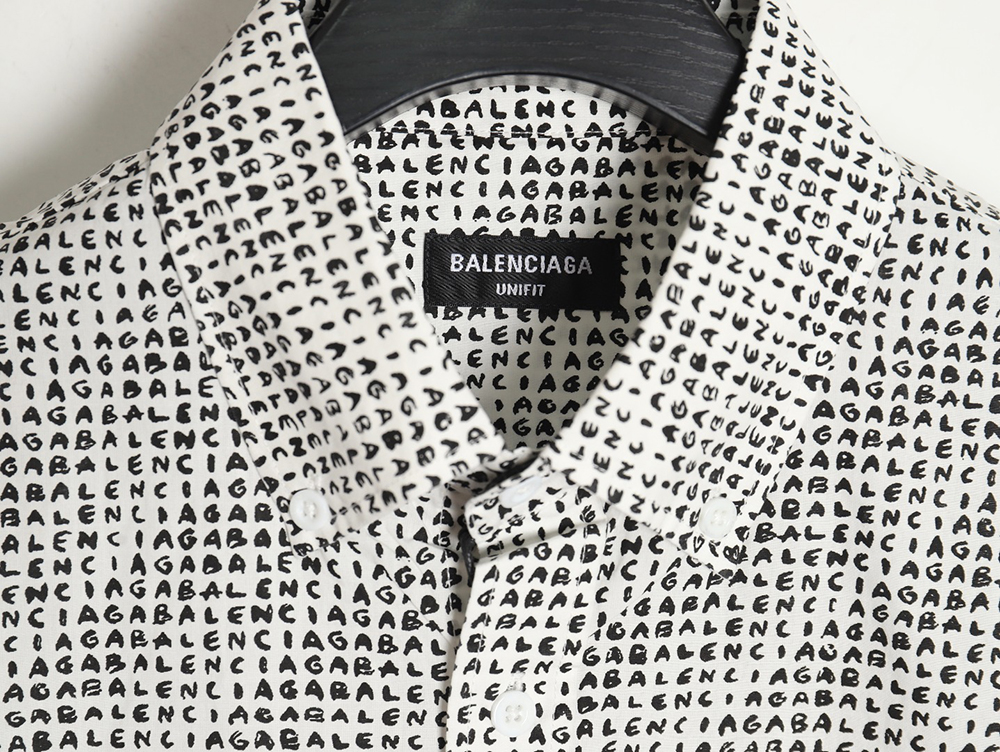 Balenciaga 24FW Archive Letters Archive Letters Font Barrage Long Sleeve Shirt