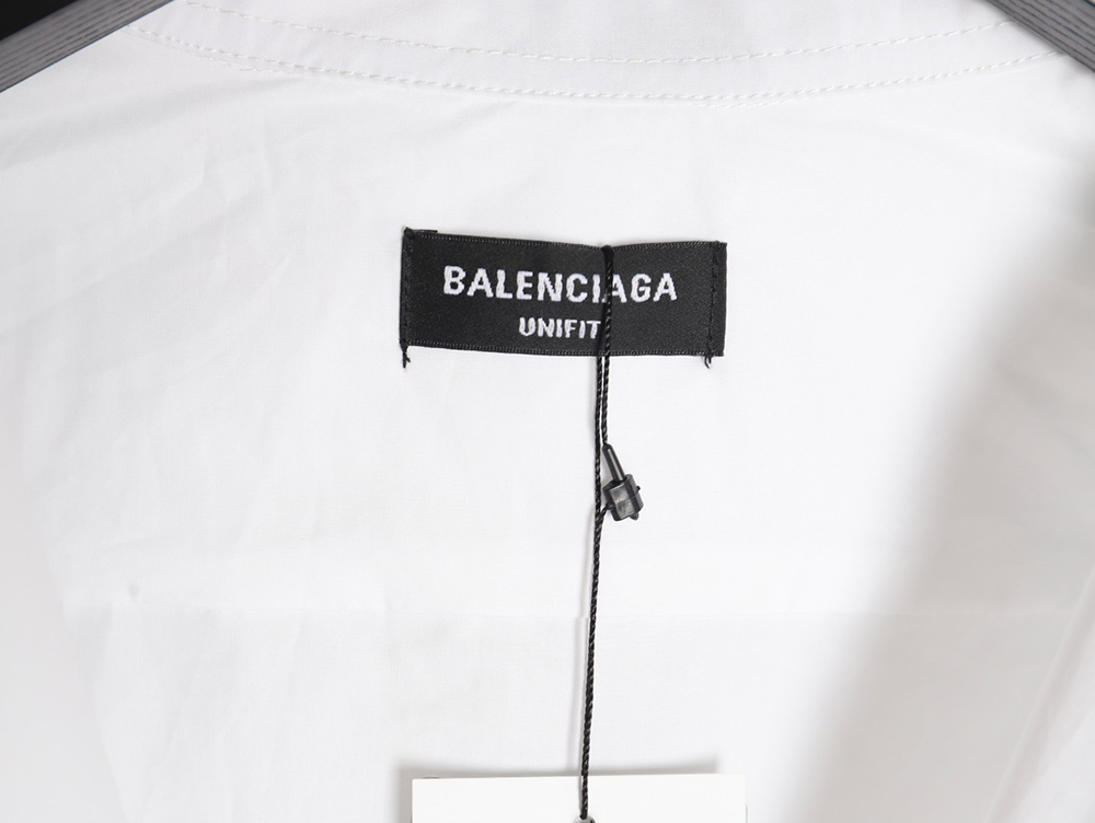 Balenciaga 24FW Classic Coke Embroidered Logo Long Sleeve Shirt