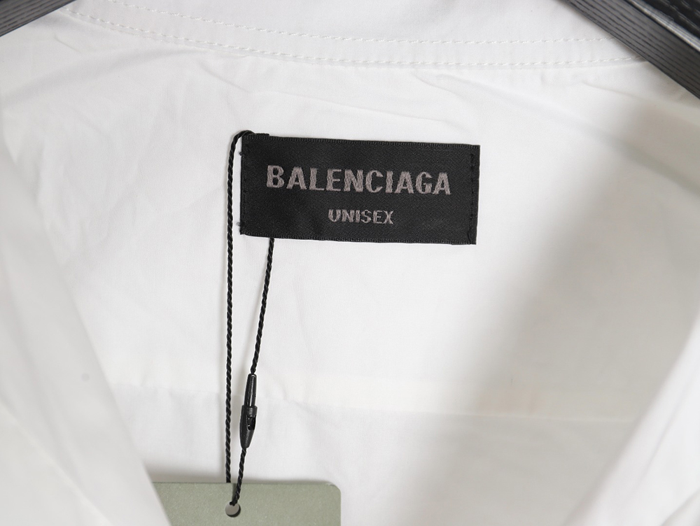 Balenciaga 24FW fuzzy cola print long-sleeved shirt