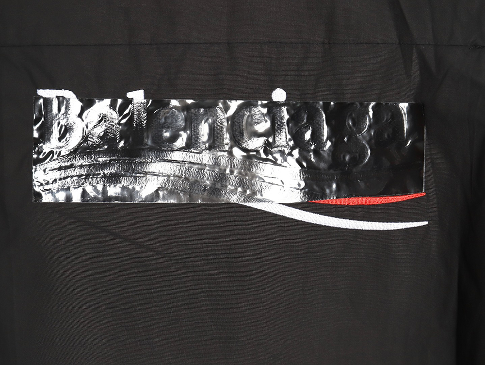 Balenciaga 24FW laminated altered embroidered coke long-sleeved shirt