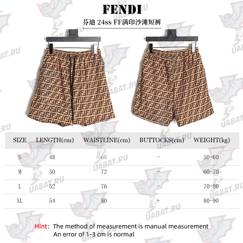 Fendi 24ss FF print beach shorts TSK1