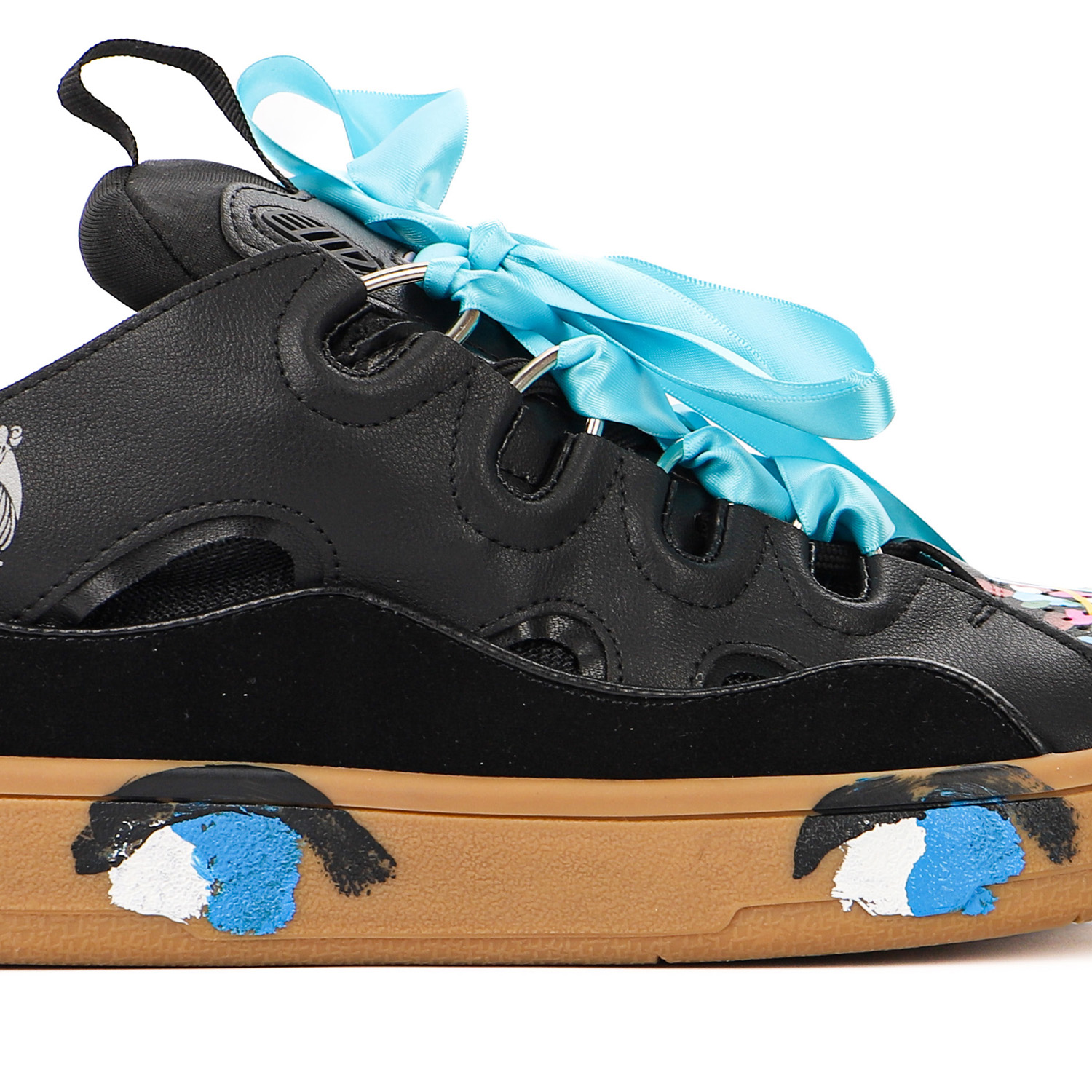 Gallery Dept. x Lanvin Curb Sneakers 'Paint Drip - Black'