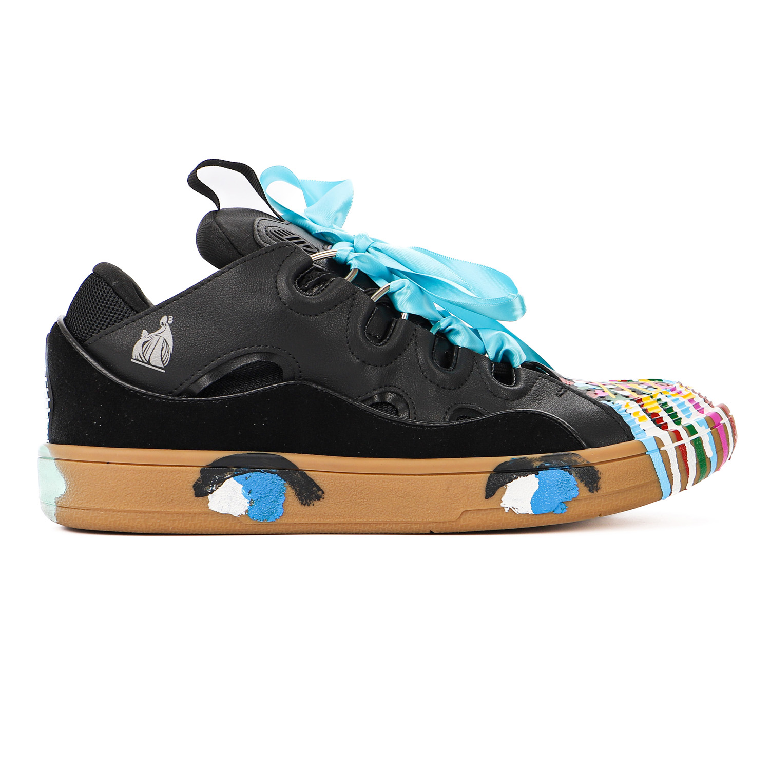 Gallery Dept. x Lanvin Curb Sneakers 'Paint Drip - Black'