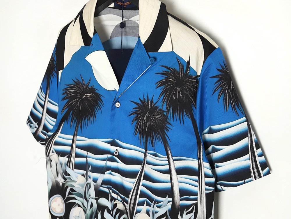 Louis Vuitton 24ss Beach Moonlight Print Short Sleeve Shirt