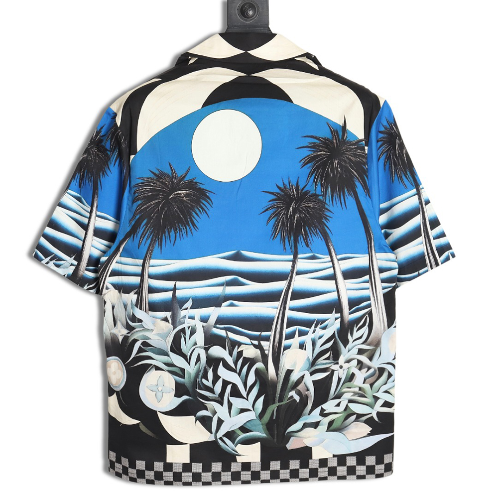 Louis Vuitton 24ss Beach Moonlight Print Short Sleeve Shirt