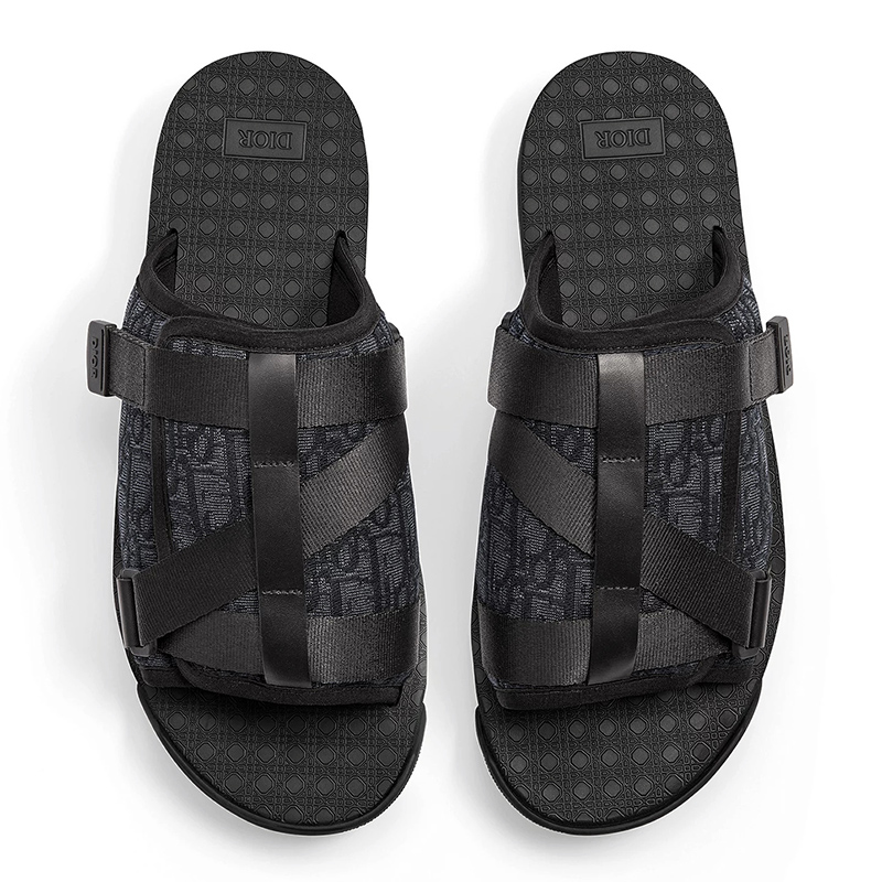 Dior Alpha Slides Black