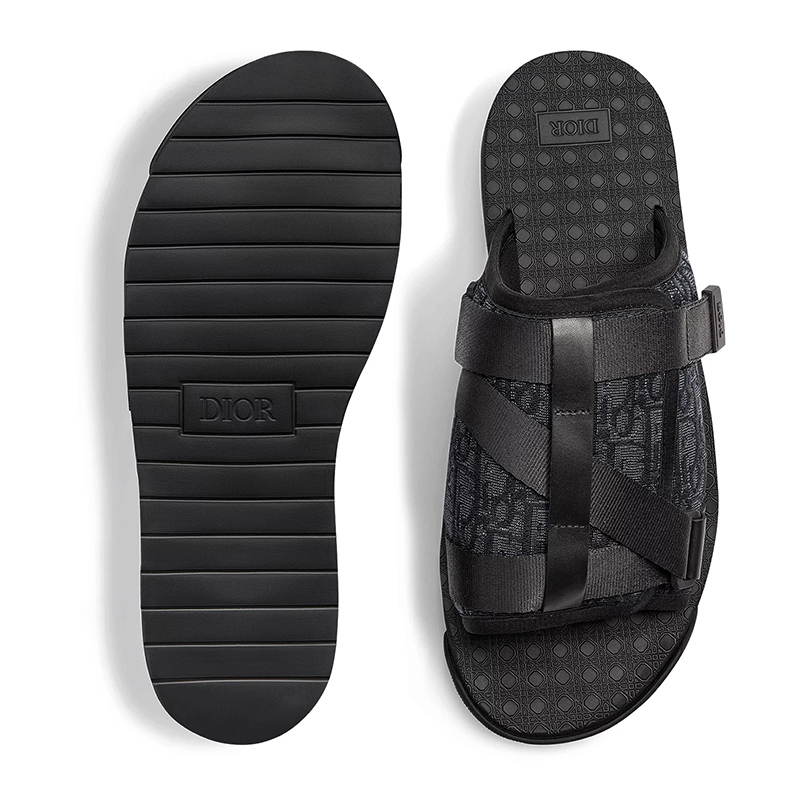 Dior Alpha Slides Black