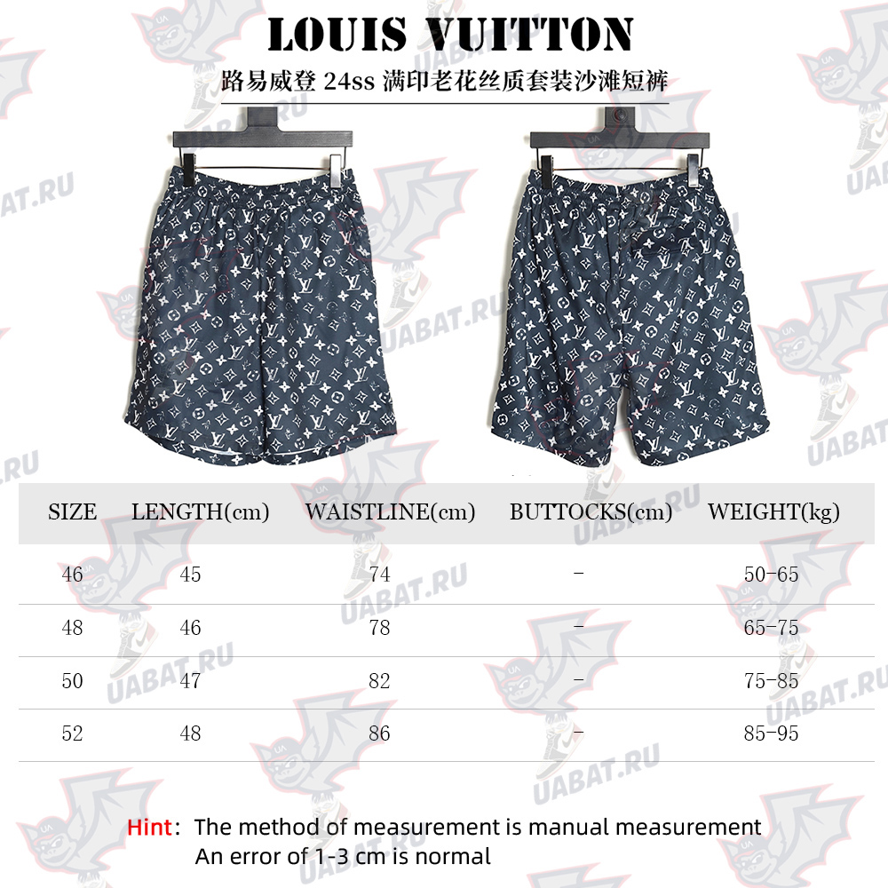 Louis Vuitton 24ss floral print silk beach shorts