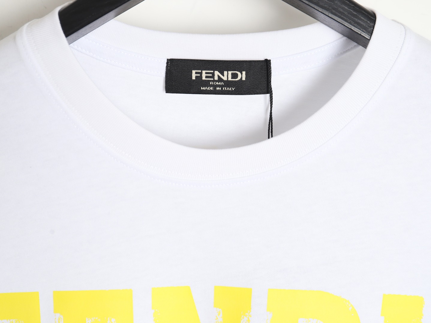 Fendi 24SS painted lettering short-sleeved T-shirt