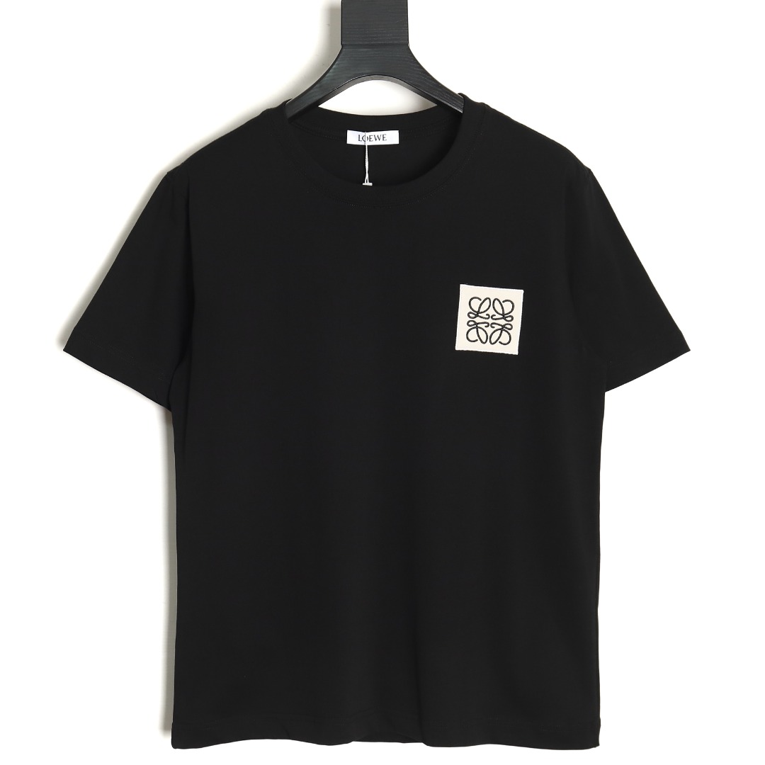 Loewe 24ss chest patch logo embroidered short-sleeved T-shirt TSK1