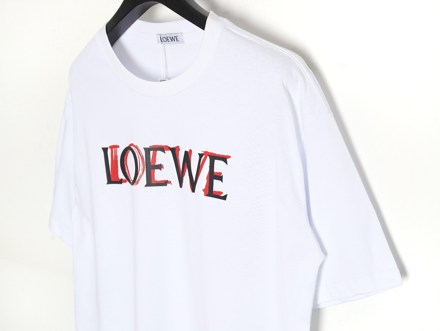 Loewe 24SS painted letter short-sleeved T-shirt