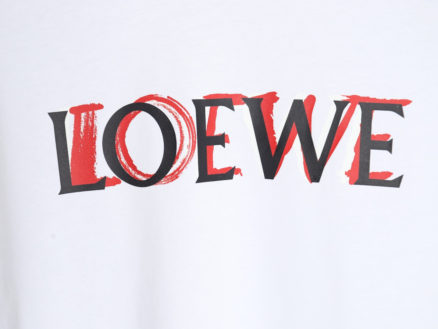 Loewe 24SS painted letter short-sleeved T-shirt